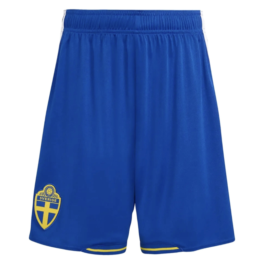 '26-'27 Sweden Home Shorts (Blue) Polyester Made By: Adidas Men's Blue Medium