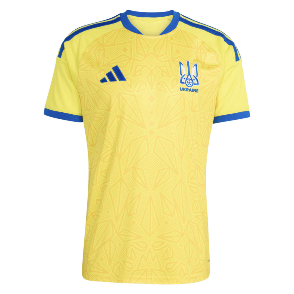 '26-'27 Ukraine Home Shirt Polyester Made By: Adidas Men's Yellow 3XL