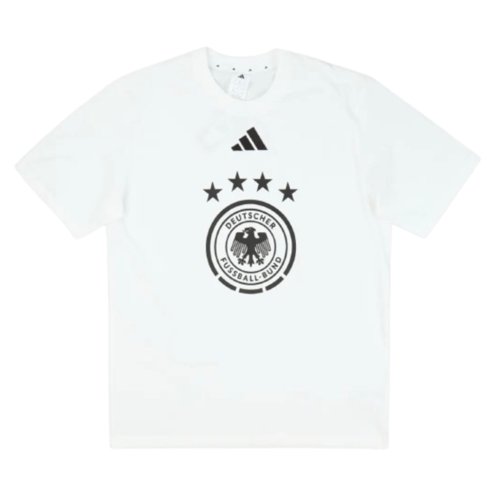 '26-'27 Germany Dna Graphic Tee (White) Polyester Made By: Adidas Men's White 3XL