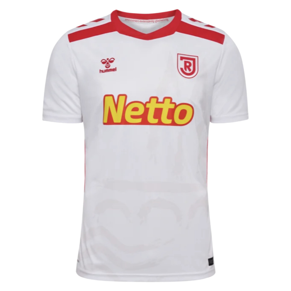 '24-'25 Ssv Jahn Regensburg Home Jersey (Kids) Polyester Made By: Hummel Unisex Kids White Medium