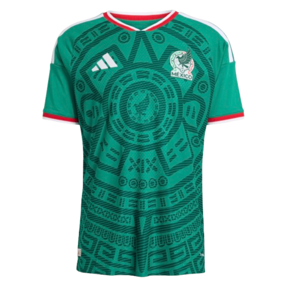 '26-'27 Mexico Authentic Home Shirt Toddler's Polyester Made By: Adidas Unisex Toddler Green Xxl