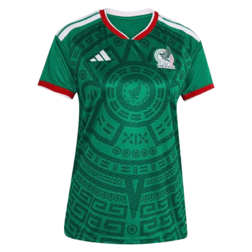 '26-'27 Mexico Home Shirt () Polyester Made By: Adidas Women's Green Medium