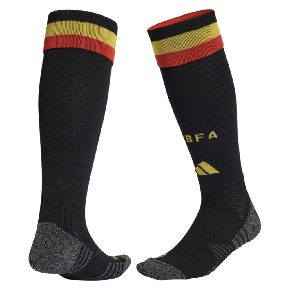 '26-'27 Belgium Home Socks (Black) Adults Polyester Made By: Adidas Unisex Black Large