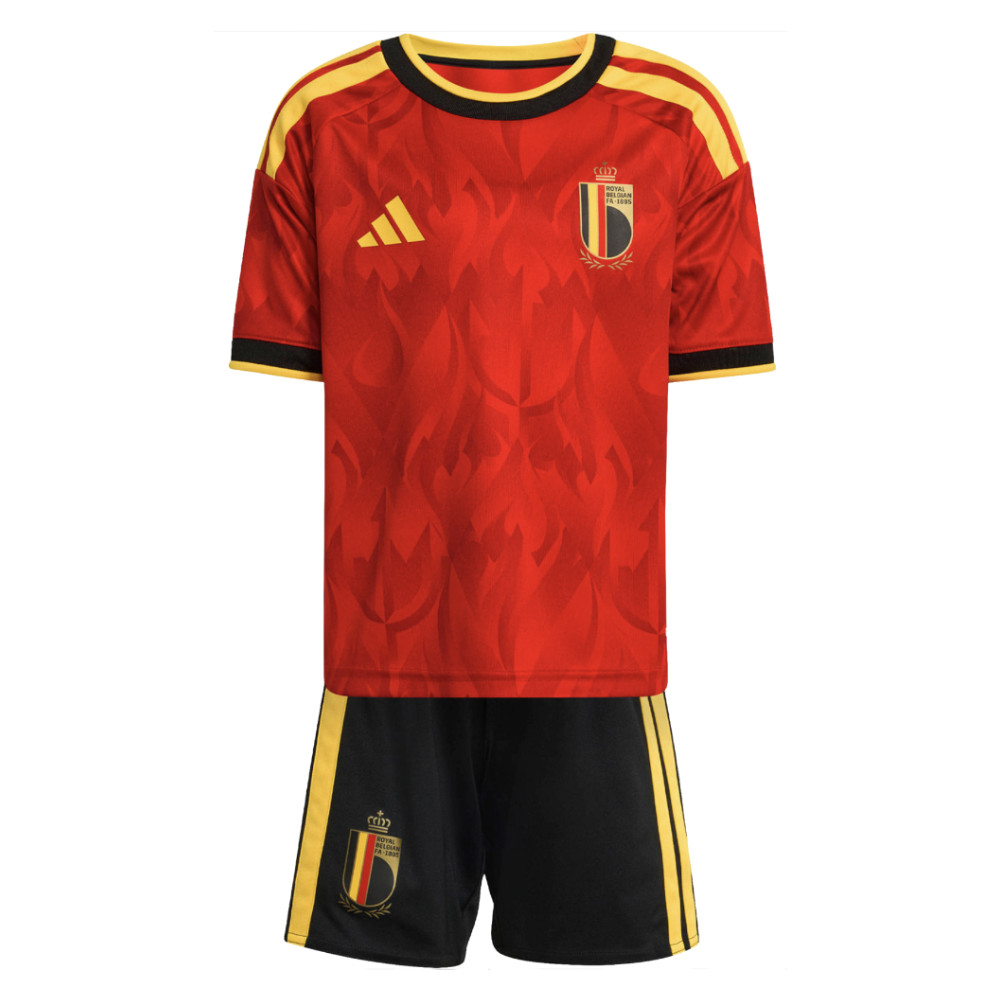 '26-'27 Belgium Home Mini Kit Toddler's Polyester Made By: Adidas Unisex Toddler Red 2-3 Toddler