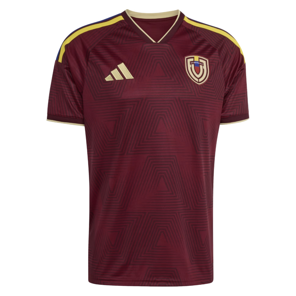 '26-'27 Venezuela Home Shirt Polyester Made By: Adidas Men's Burgundy Small