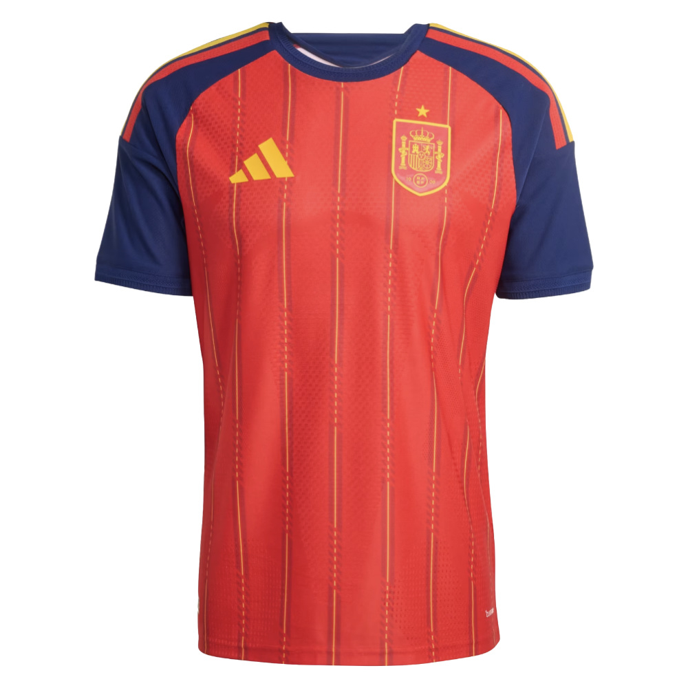 '26-'27 Spain Authentic Home Shirt Polyester Made By: Adidas Men's Red Xxl