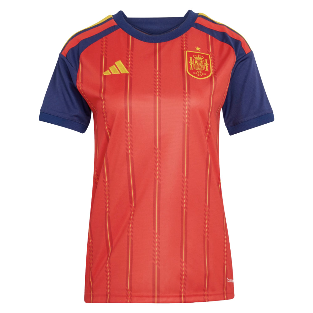 '26-'27 Spain Home Shirt () Polyester Made By: Adidas Women's Red Small