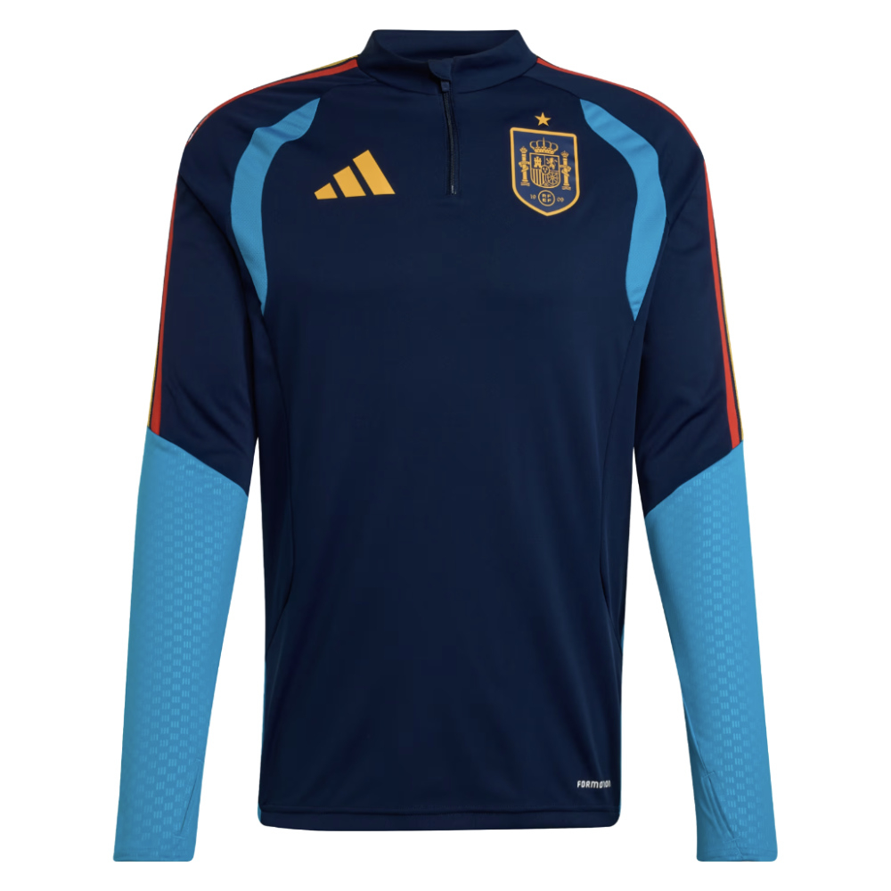 '26-'27 Spain Training Top (Night Indigo) Polyester Made By: Adidas Men's Blue Extra Large