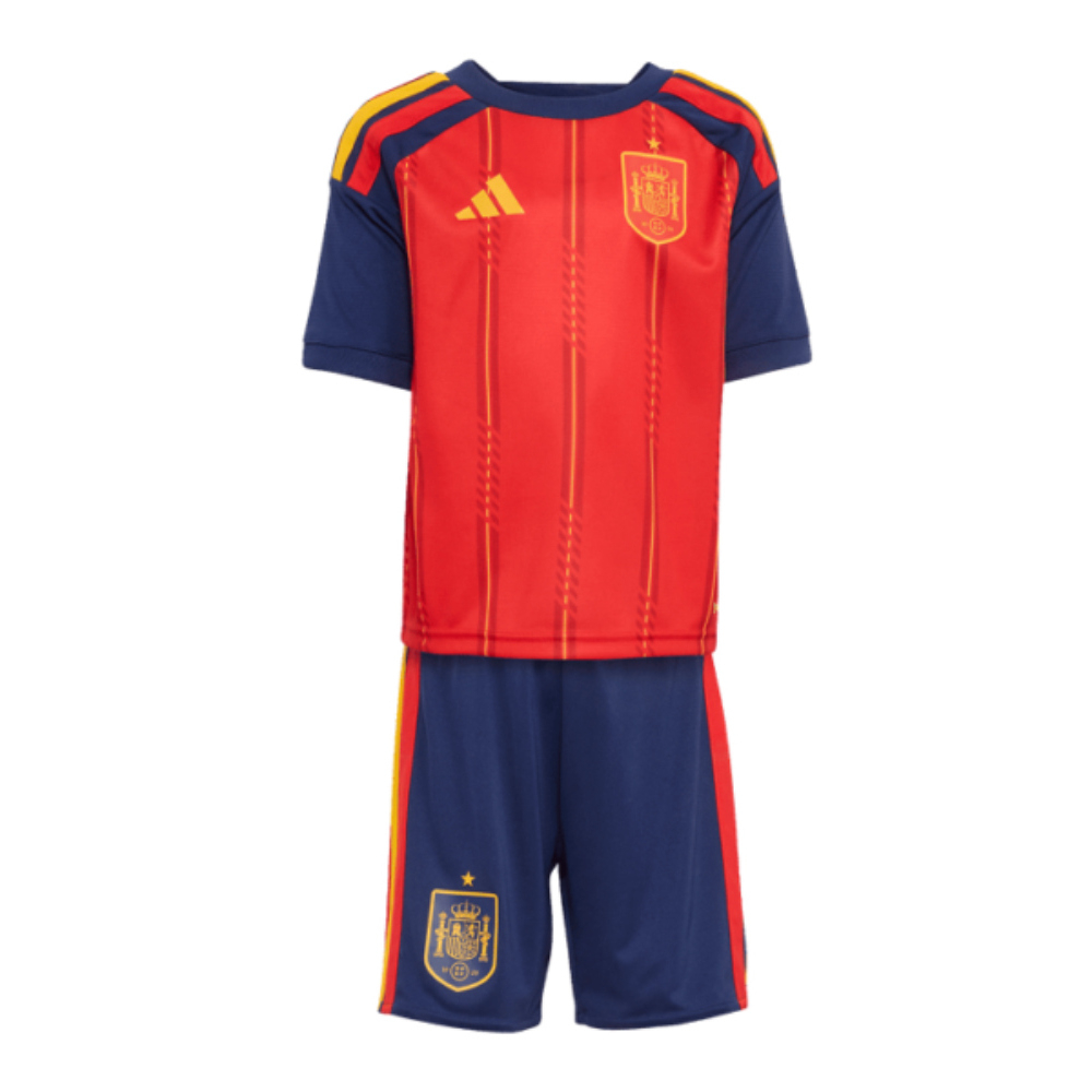 '26-'27 Spain Home Youth Kit Kids 7-8 Polyester Made By: Adidas Unisex Kids Red Size 9-10
