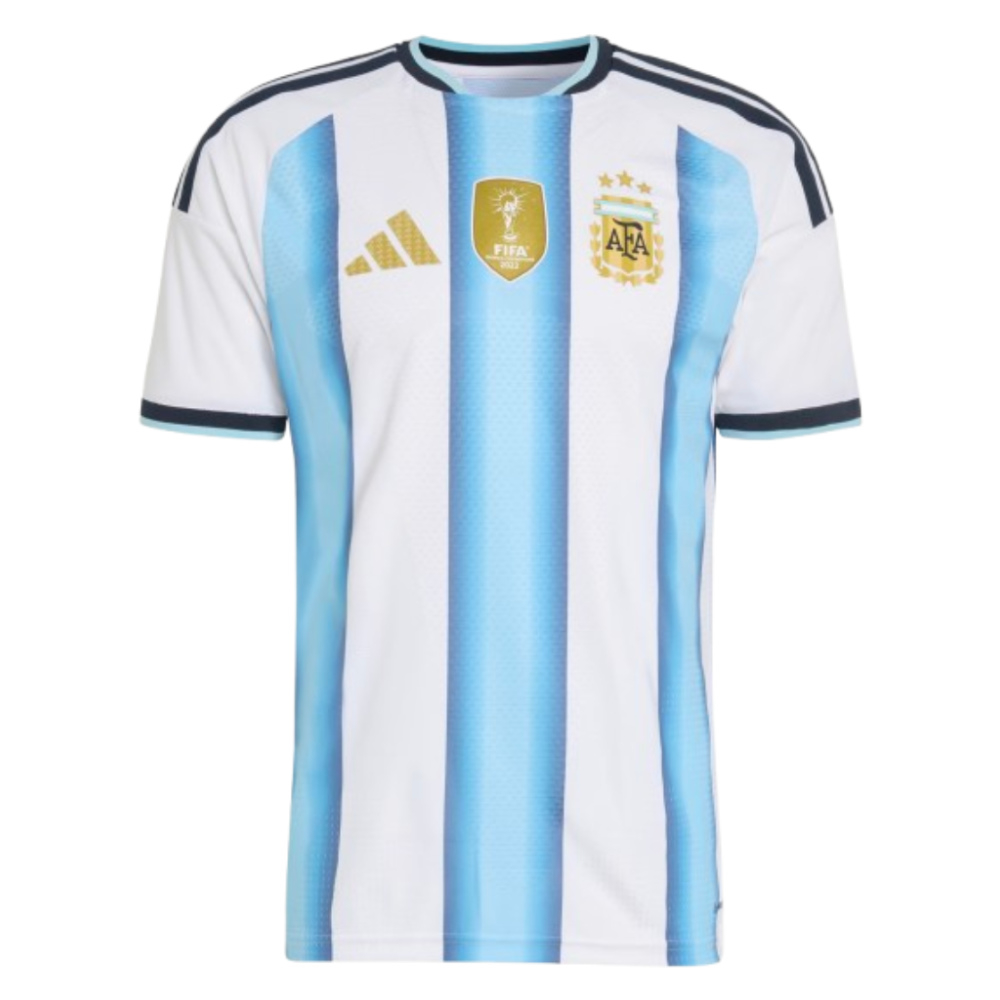 '26-'27 Argentina Authentic Home Shirt Polyester Made By: Adidas Men's White Extra Small
