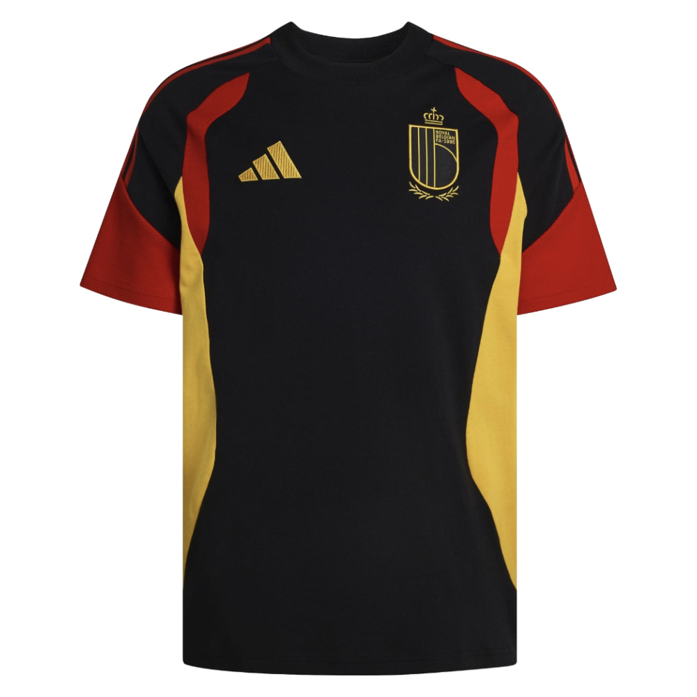 '26-'27 Belgium Training Tee (Black) Polyester Made By: Adidas Men's Black Extra Large