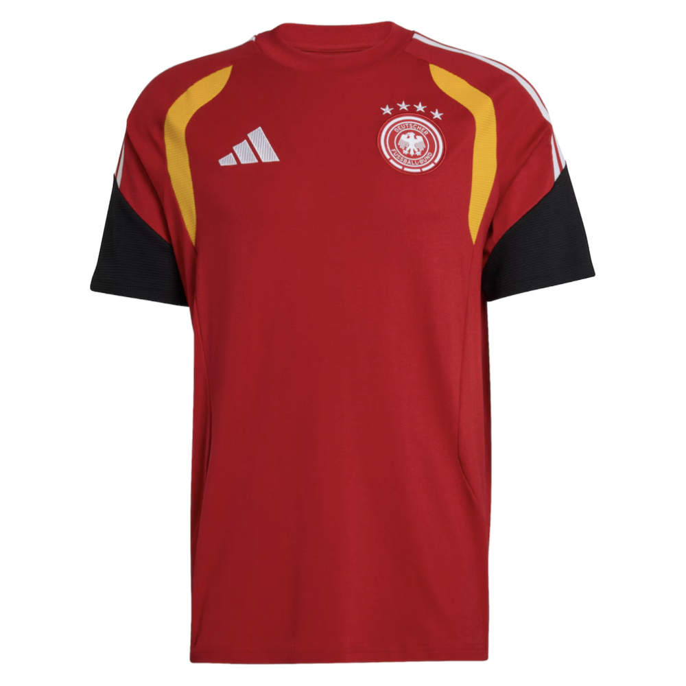 '26-'27 Germany Training Tee (Red) Polyester Made By: Adidas Men's Red Medium