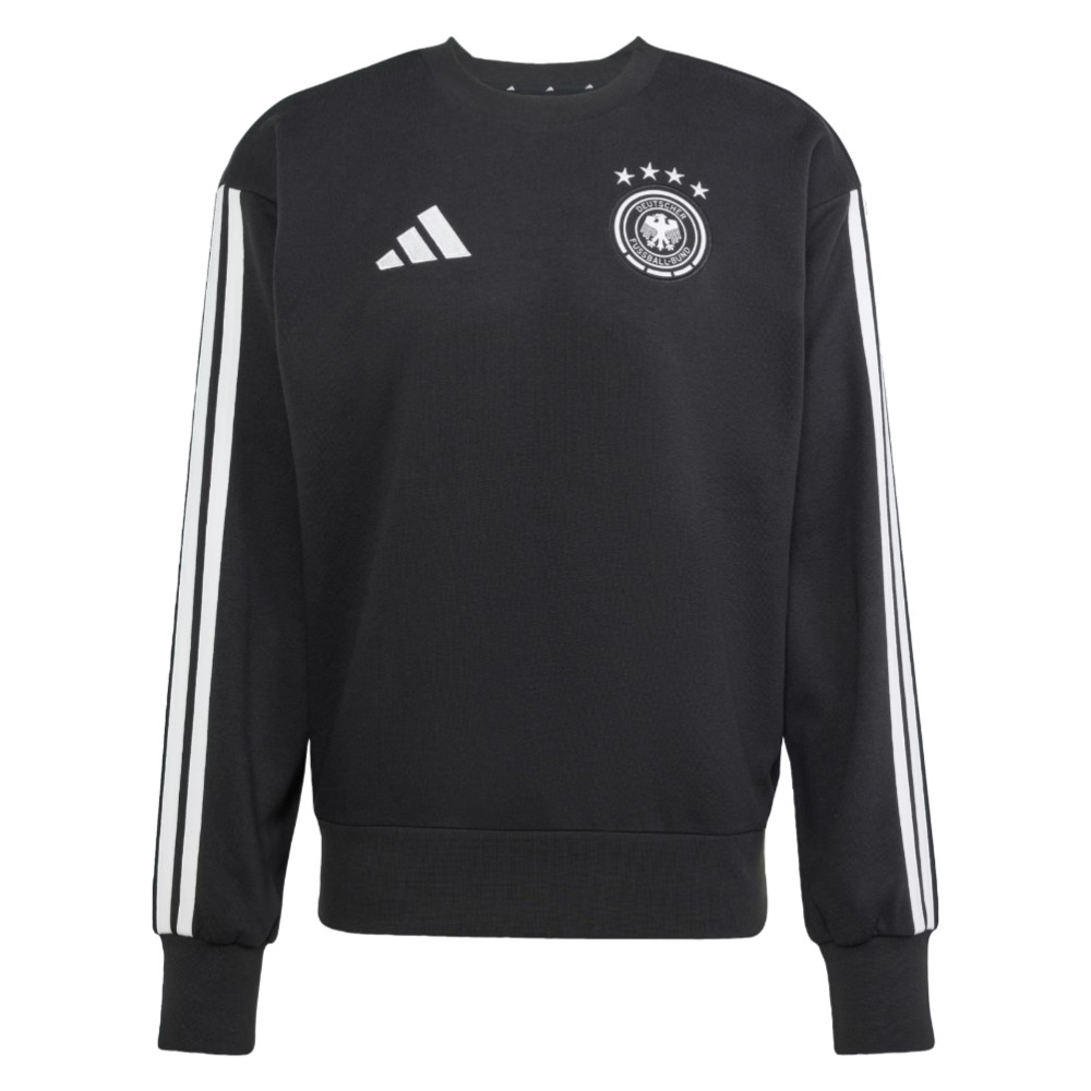 '26-'27 Germany Dna Sweat Top (Black) Polyester Made By: Adidas Men's Black 3XL