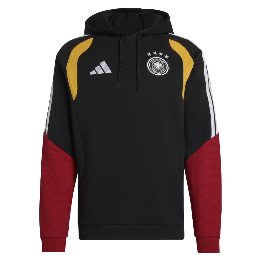 '26-'27 Germany Hooded Top (Black) Polyester Made By: Adidas Men's Black 3XL