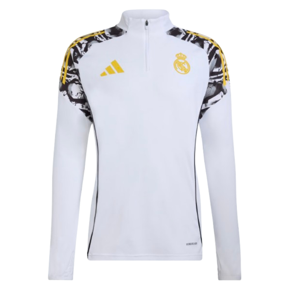 '25-'26 Real Madrid Avengers Training Top (White) Polyester Made By: Adidas Men's White 3XL