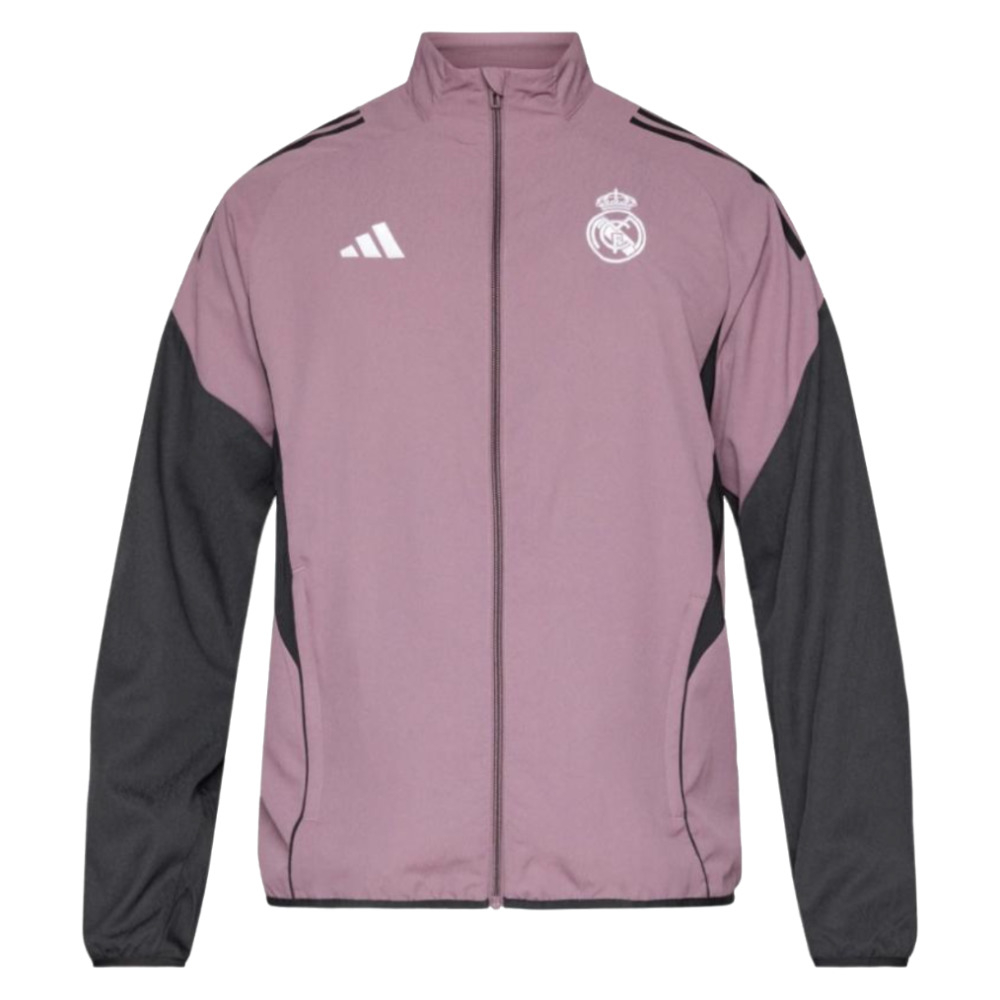 '25-'26 Real Madrid Presentation Jacket (Shadow Fig) Polyester Made By: Adidas Men's Purple 3XL