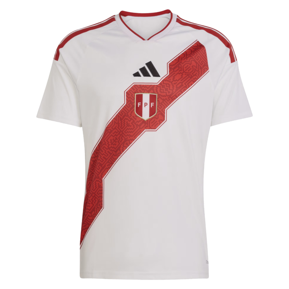 '26-'27 Peru Home Shirt Polyester Made By: Adidas Men's White Medium