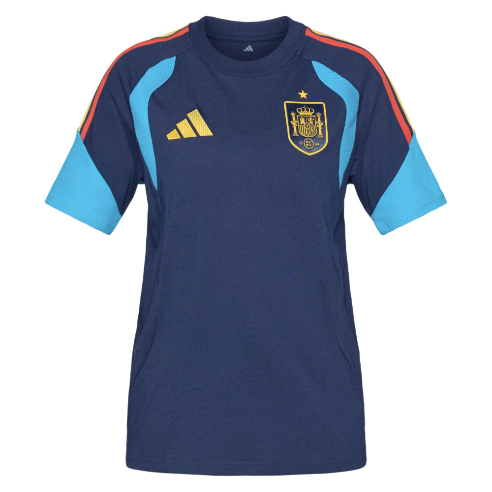 '26-'27 Spain Training Tee (Night Indigo) Polyester Made By: Adidas Men's Navy Xxl
