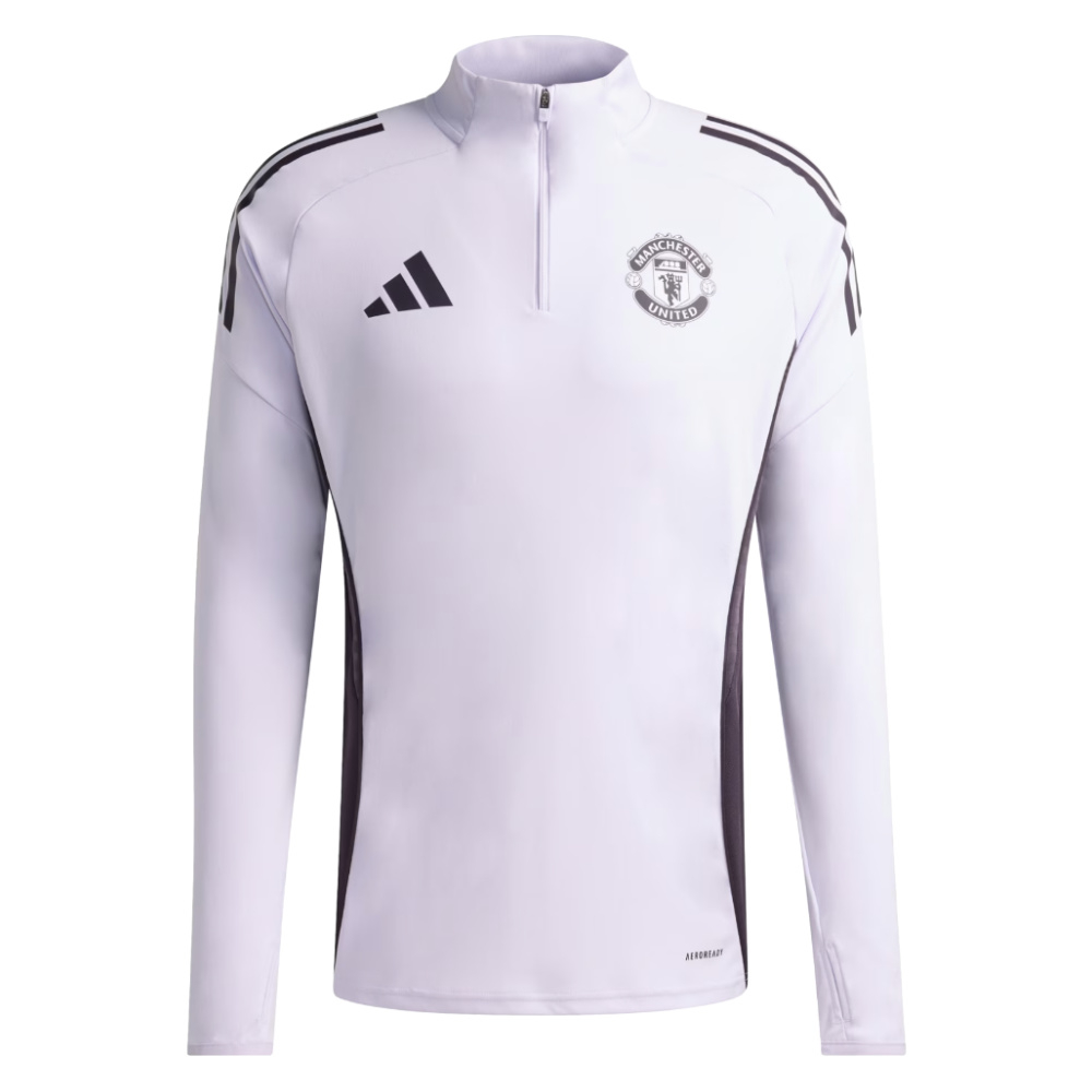 '25-'26 Man Utd Training Top ( Tint) Polyester Manchester United Made By: Adidas Men's Purple Medium