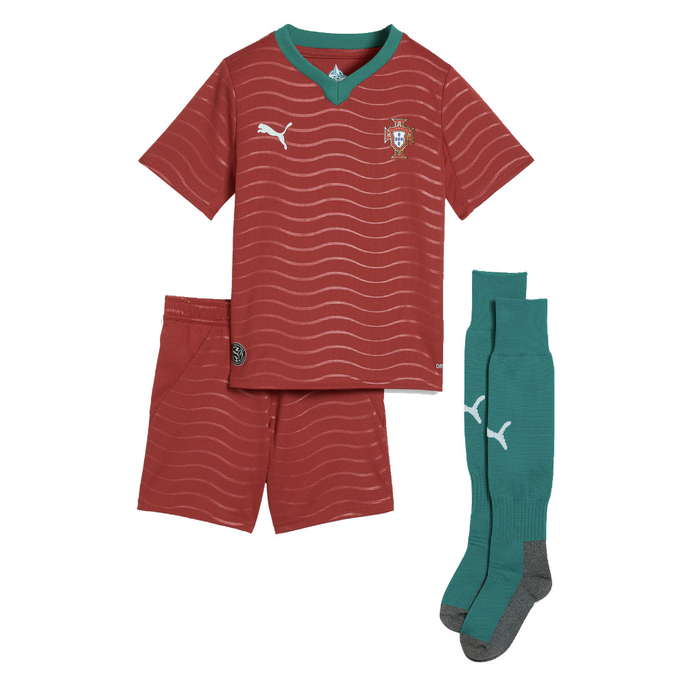 '26-'27 Portugal Home Mini Kit Toddler's Polyester Made By: Puma Unisex Toddler Red 1-2 Toddler