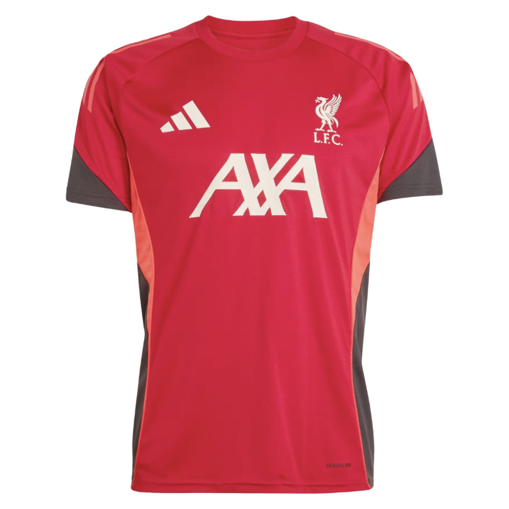 '25-'26 Liverpool Training Jersey (Strawberry ) Polyester Made By: Adidas Men's Red Large