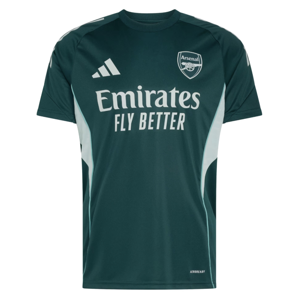'25-'26 Arsenal Training Jersey (Aurora Ivy) Polyester Made By: Adidas Men's Green Extra Small