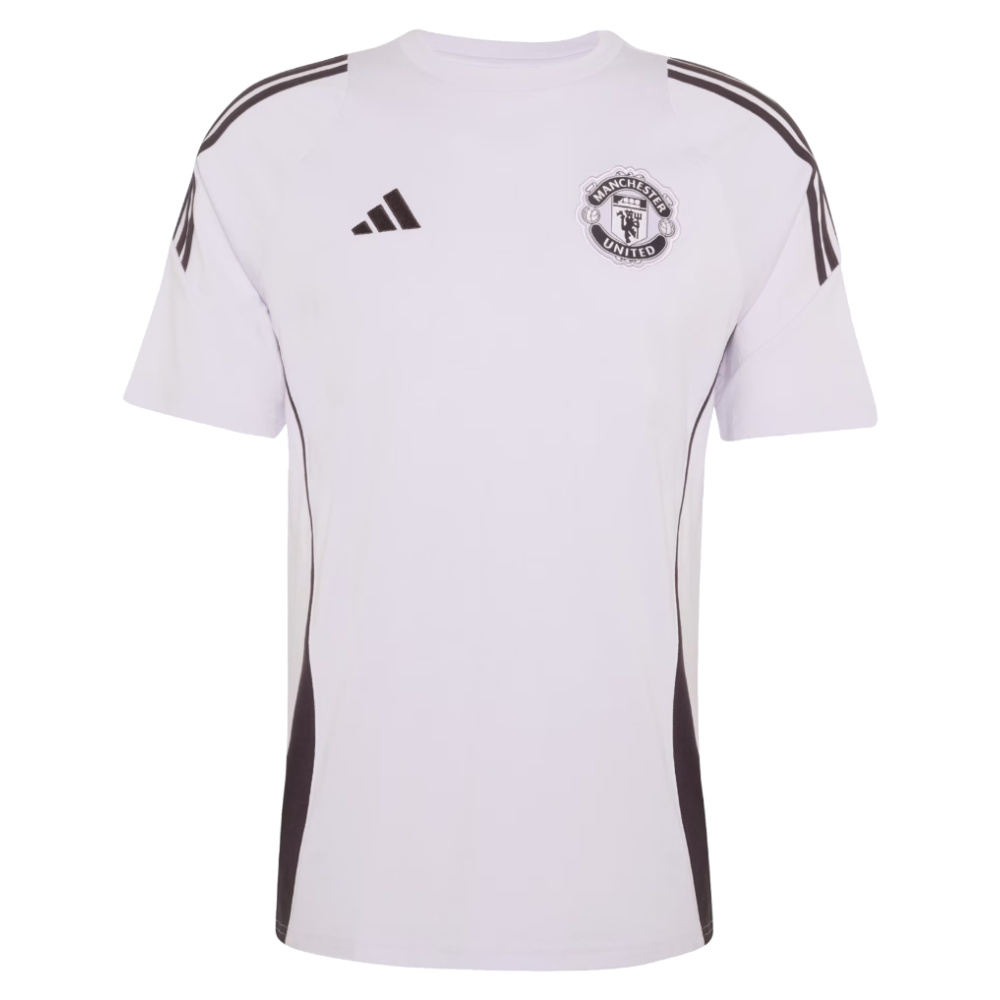 '25-'26 Man Utd Training Tee ( Tint) Polyester Manchester United Made By: Adidas Men's Purple Xxl