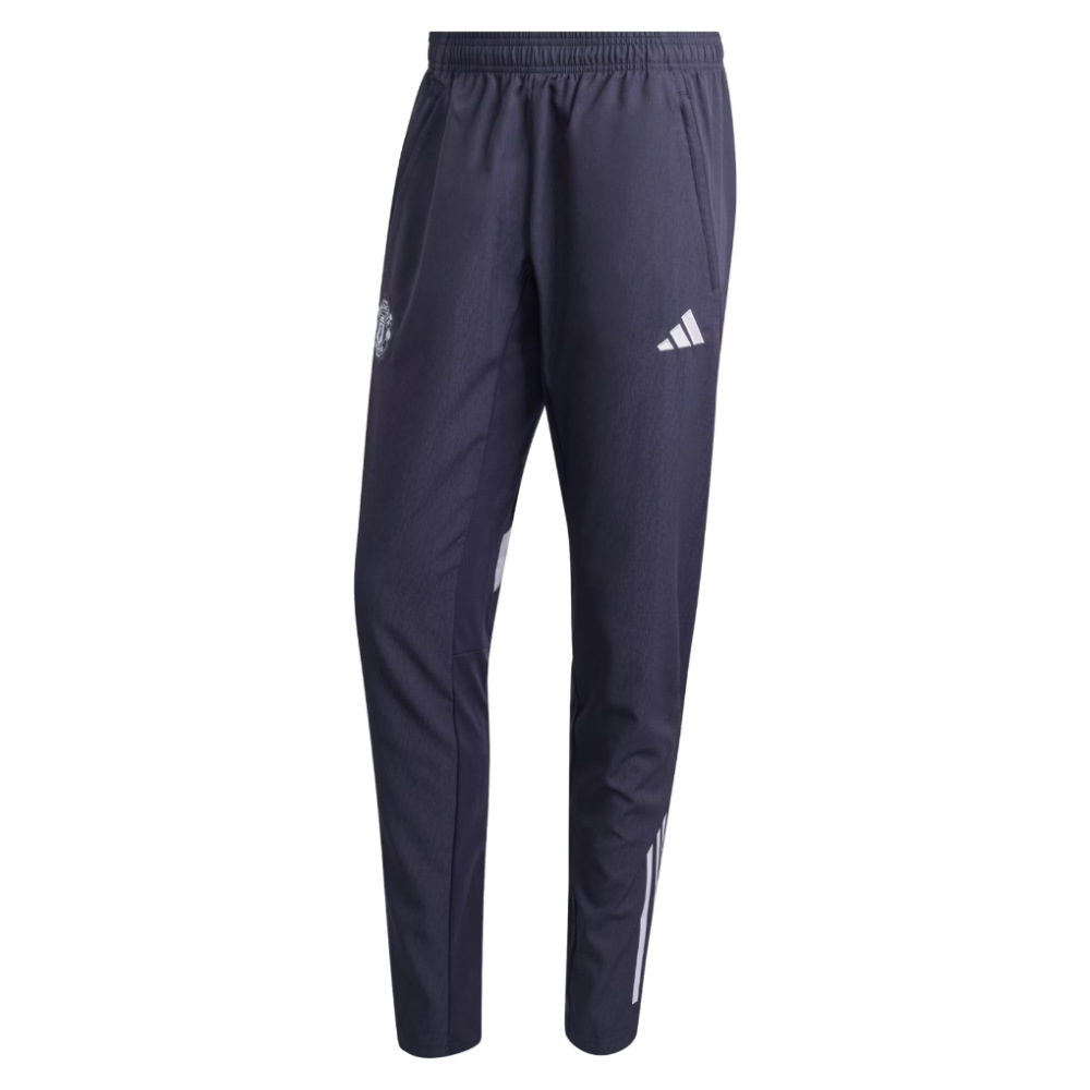 '25-'26 Man Utd Presentation Pants (Aurora ) Polyester Manchester United Made By: Adidas Men's Black Medium