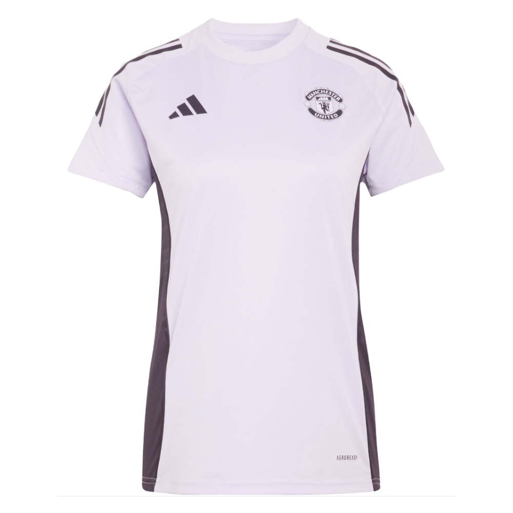 '25-'26 Man Utd Training Jersey ( Tint) - Polyester Manchester United Made By: Adidas Women's Purple Large