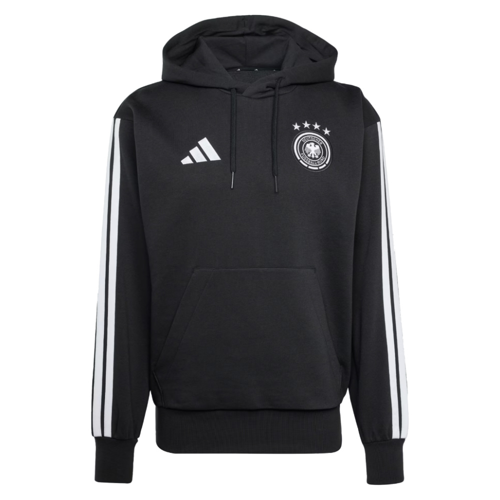 '26-'27 Germany Dna Fl Hoody (Black) Polyester Made By: Adidas Men's Black Extra Large