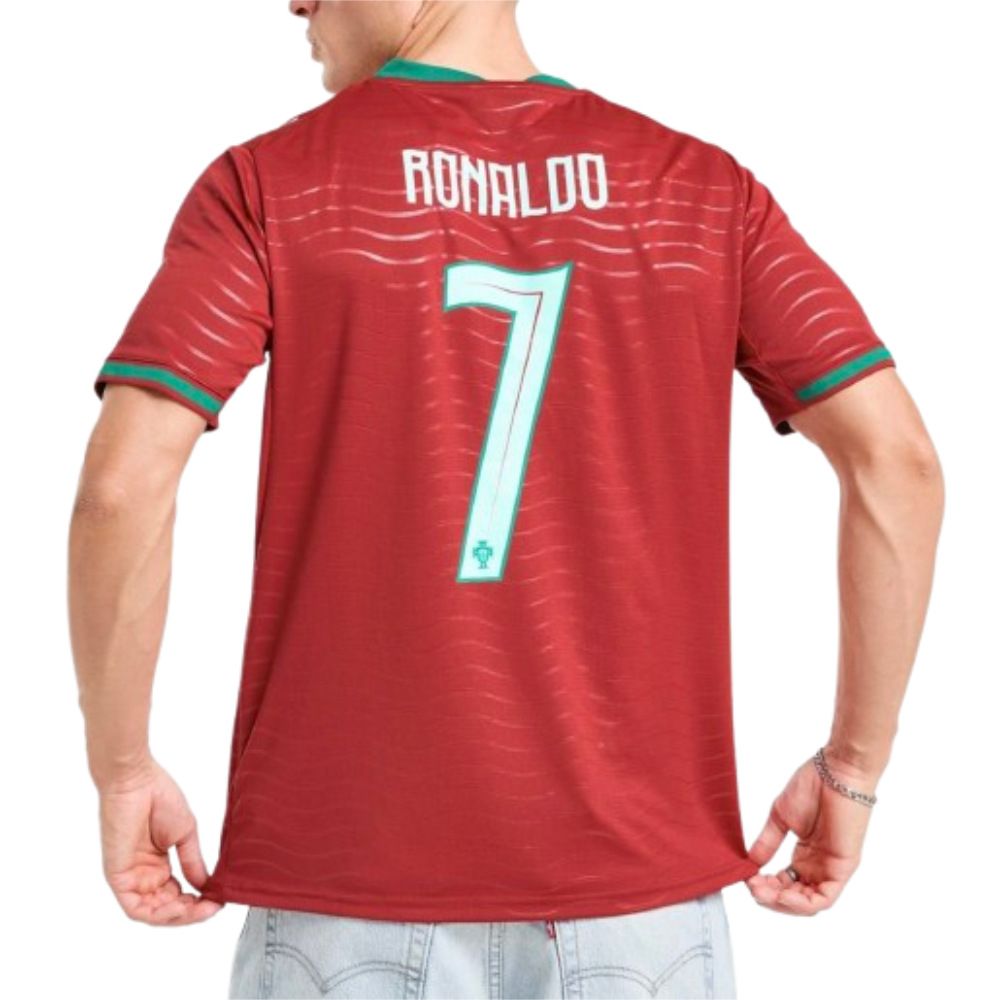 '26-'27 Portugal Ronaldo Home Shirt Polyester Made By: Puma Men's Red Xxl