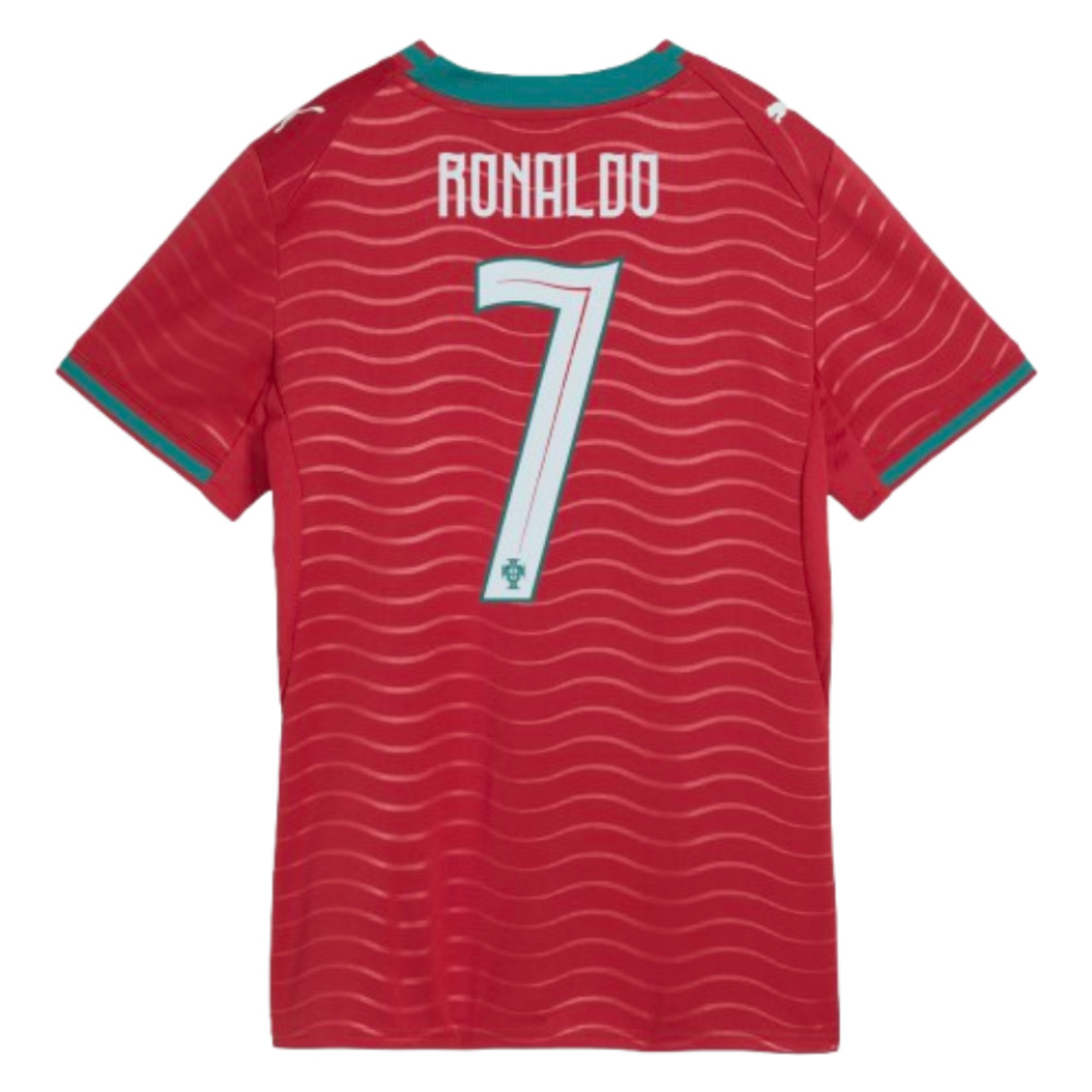 '26-'27 Portugal Ronaldo Home Shirt () Polyester Made By: Puma Women's Red Large
