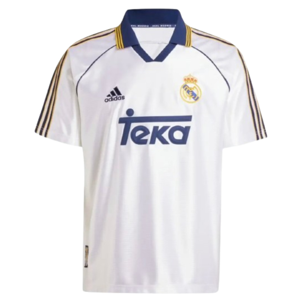 '98-'00 Real Madrid Reissue Home Shirt Polyester Made By: Adidas Men's White Extra Large