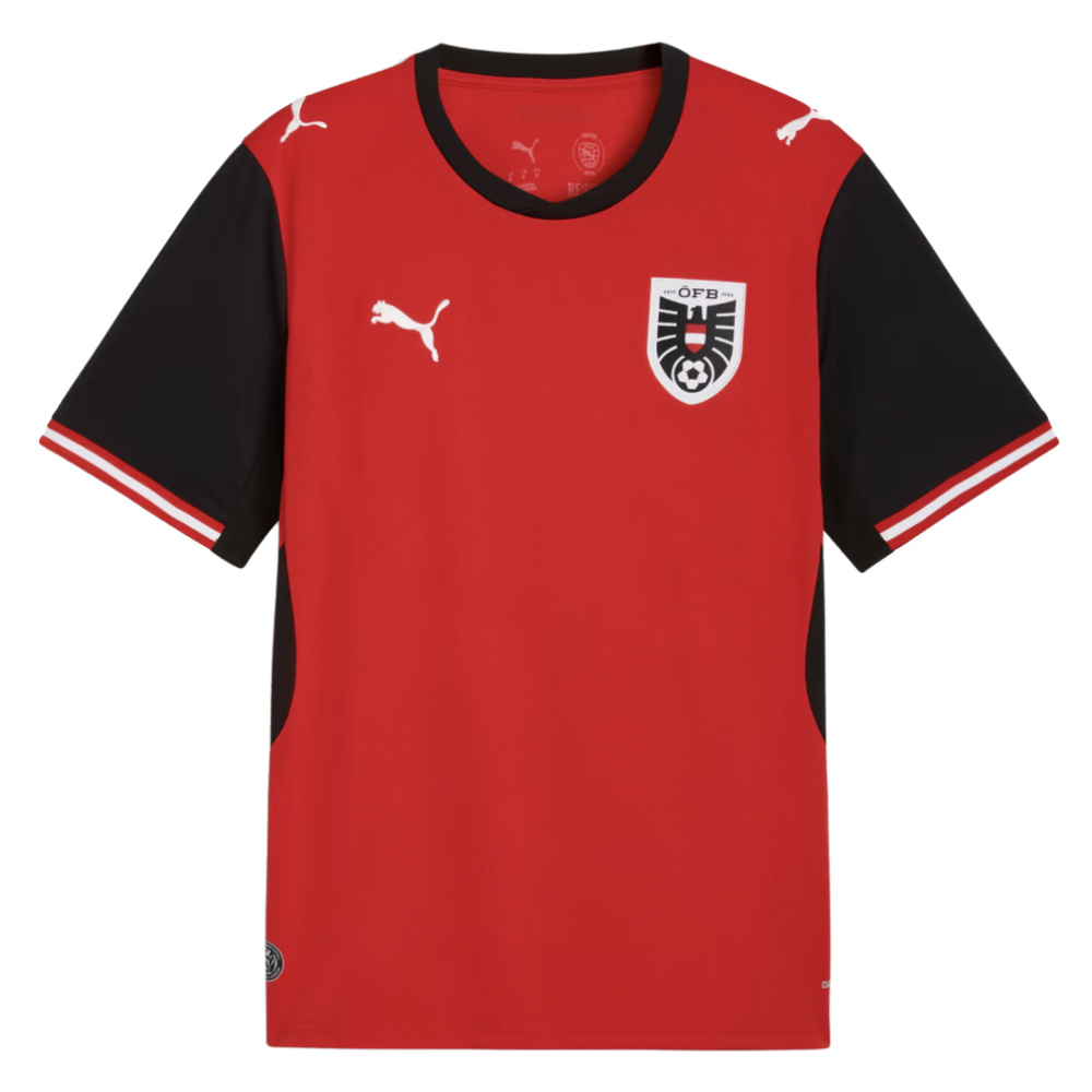 Puma Men's Austria Home Shirt World Cup 2026 Adults - Red/Black - XL - Image 6