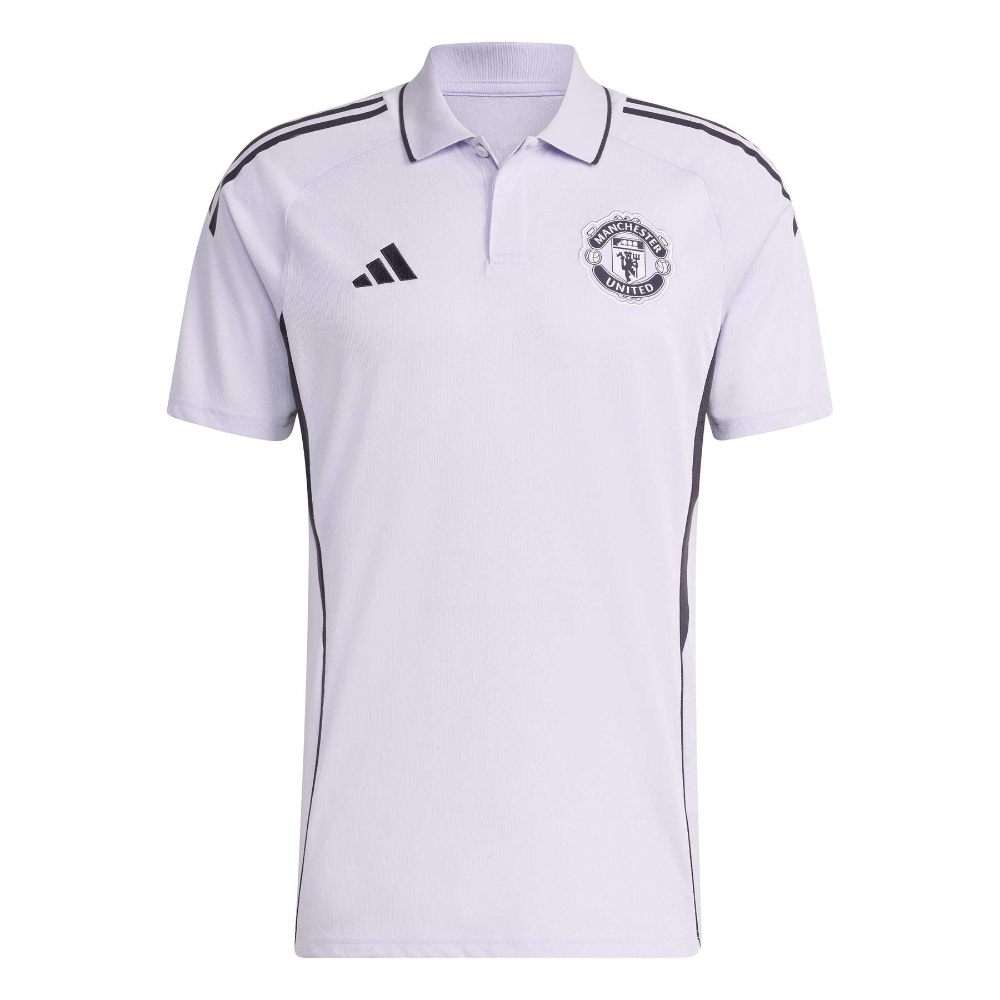 '25-'26 Man Utd Polo Shirt ( Tint) Polyester Manchester United Made By: Adidas Men's Purple 3XL