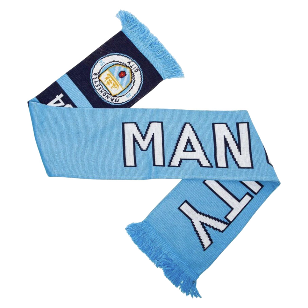 Manchester City Scarf - One Size Polyester Made By: Taylor Souvenirs Men's Sky Blue