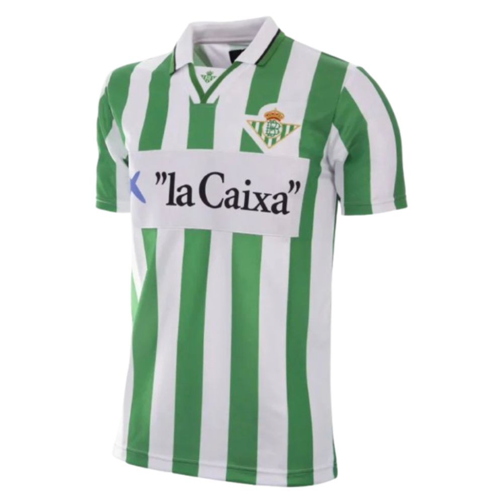 Real Betis 1995 Gordillo Retro Football Shirt Polyester Made By: Copa Classics Men's Green Large