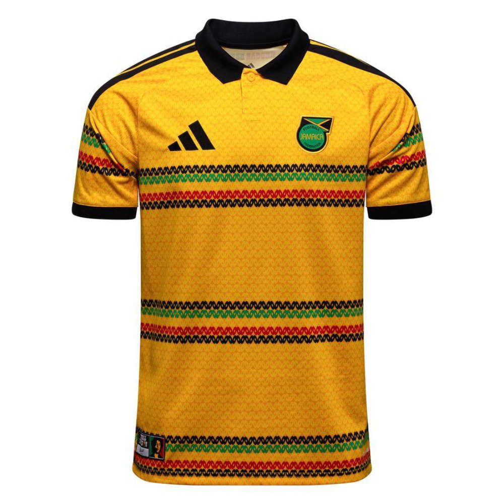 '26-'27 Jamaica Home Shirt Polyester Made By: Adidas Men's Yellow Large