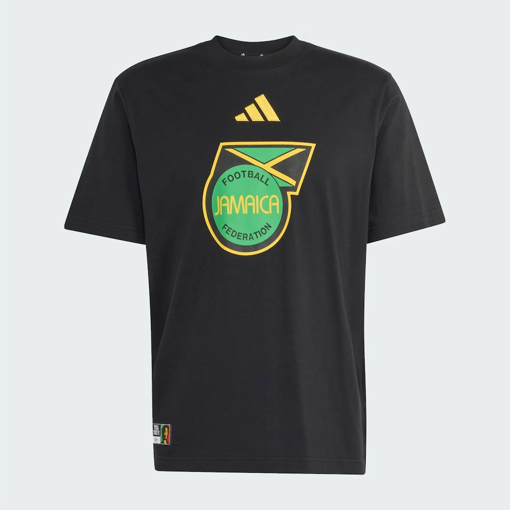 '26-'27 Jamaica Dna Graphic Tee (Black) Polyester Made By: Adidas Men's Black Xxl