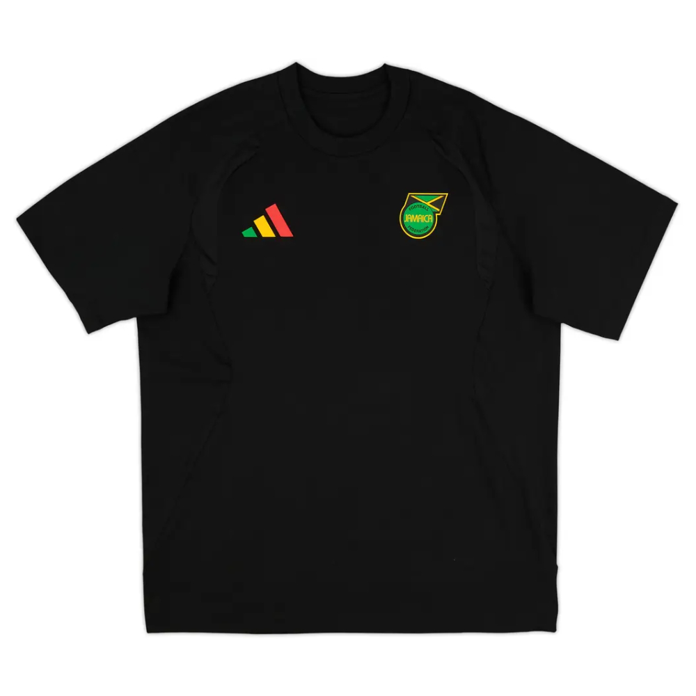'26-'27 Jamaica Tiro Travel Tee (Black) Polyester Made By: Adidas Men's Black Small