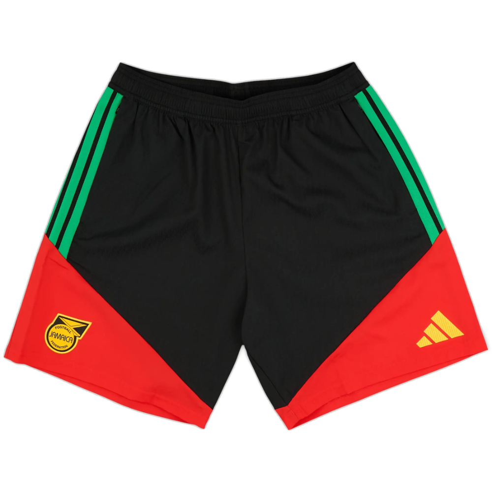 '26-'27 Jamaica Downtime Shorts (Black) Polyester Made By: Adidas Men's Black Xxl