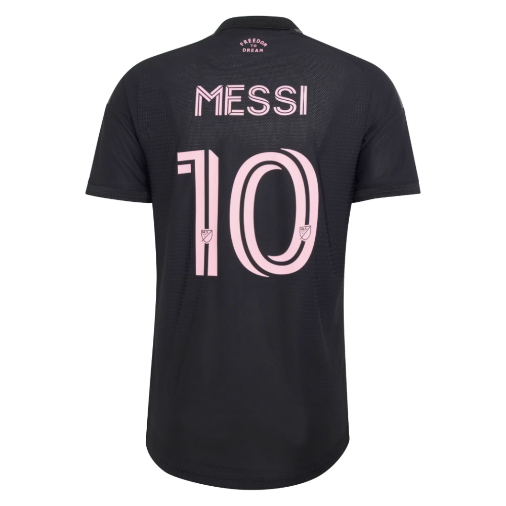 2026 Inter Miami Authentic Messi Away Shirt Polyester Lionel Messi Made By: Adidas Men's Black Xxl