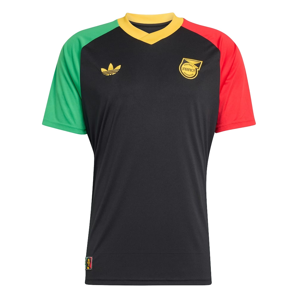 '26-'27 Jamaica 26 X Bob Marley Away Pre Match Jersey Polyester Made By: Adidas Men's Black Xxl