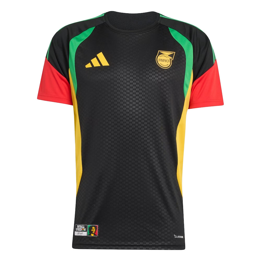 '26-'27 Jamaica Training Jersey (Black) Polyester Made By: Adidas Men's Black Xxl
