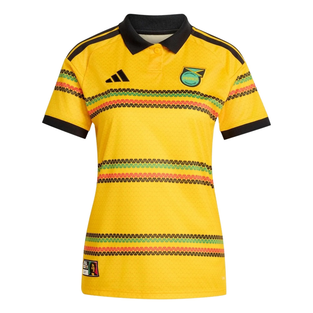 '26-'27 Jamaica Home Shirt () Polyester Made By: Adidas Women's Yellow Extra Large