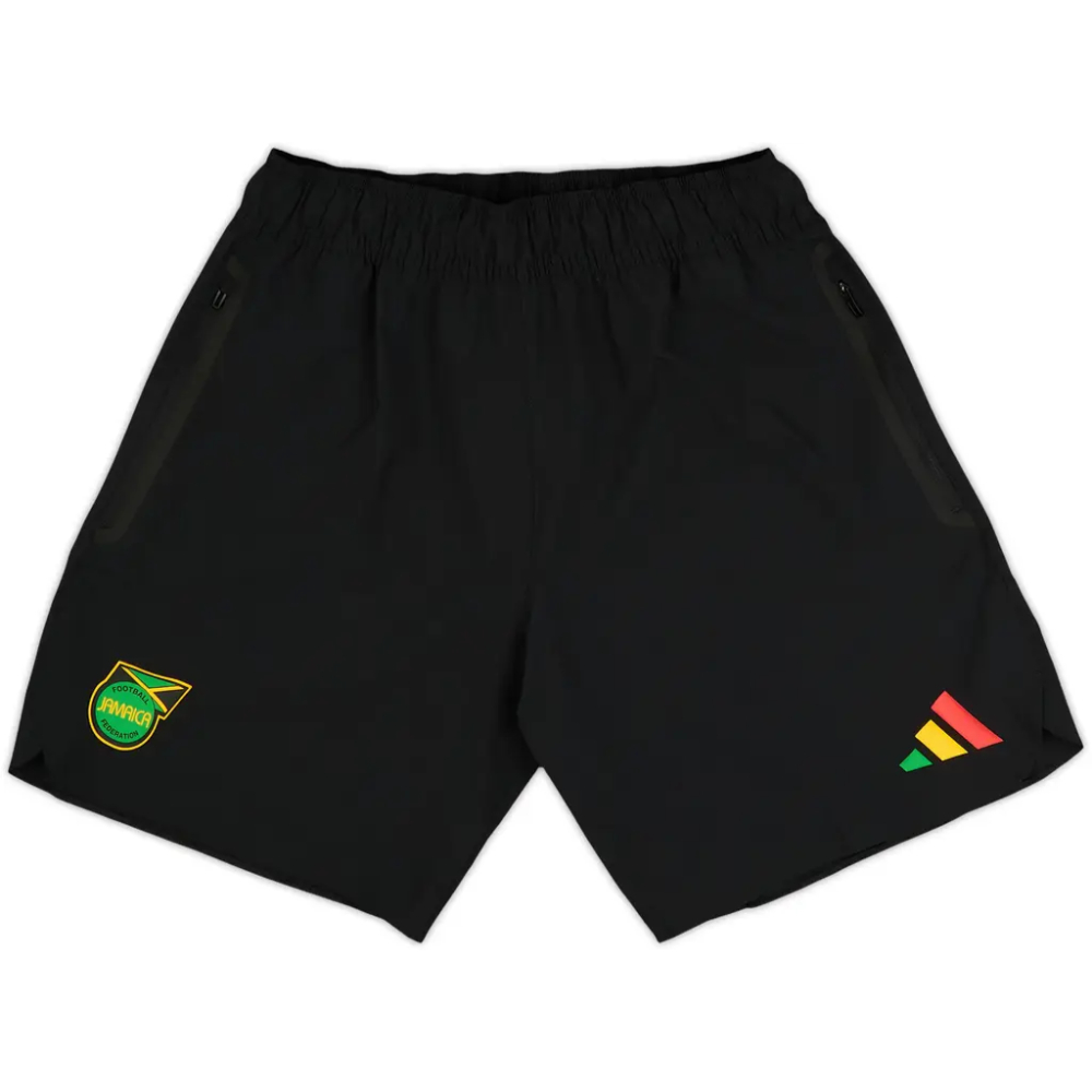'26-'27 Jamaica Tiro Travel Shorts (Black) Polyester Made By: Adidas Men's Black Xxl