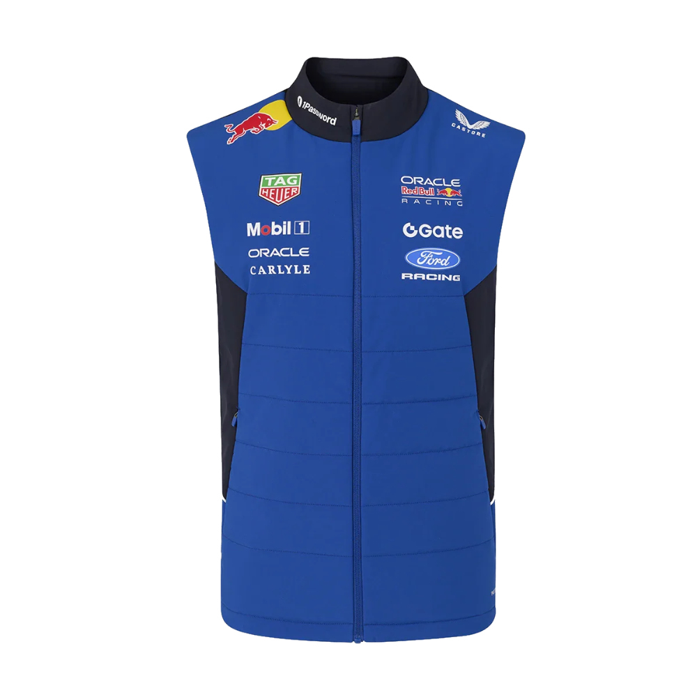 2026 Bull Racing Gilet (Night Sky/Surf The Web) Polyester Made By: Castore Men's Red Large