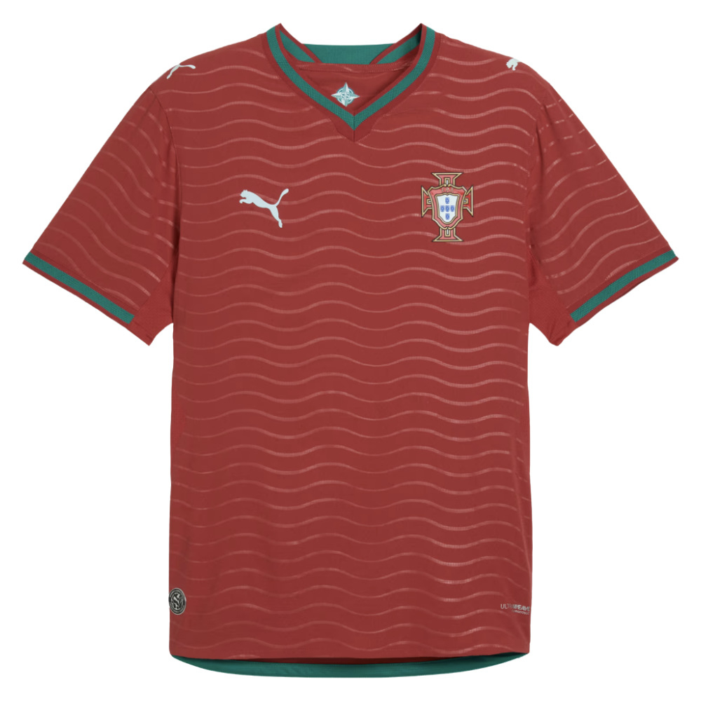 '26-'27 Portugal Authentic Home Shirt Polyester Made By: Puma Men's Red Xxl