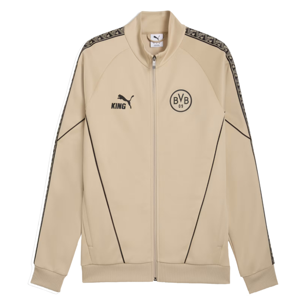 2026 Borussia Dortmund King Anthem Jacket (Alabaster) Polyester Made By: Puma Men's Cream Large