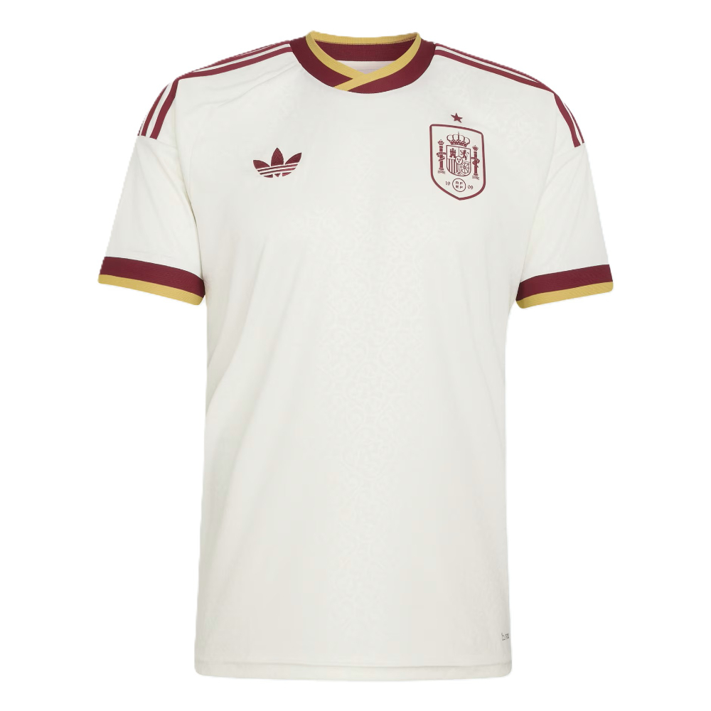 '26-'27 Spain Away Shirt Polyester Made By: Adidas Men's White Medium